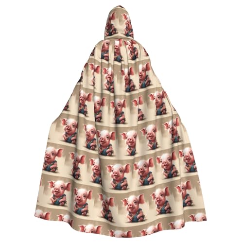 TTIGLHOH Naughty Pig Baby-Umhang mit Kapuze, groß, für Erwachsene, Halloween, 140 cm lang, ideal für Zauberer-Bademantel TTIGLHOH Naughty Pig Baby-Umhang mit Kapuze, groß, für Erwachsene, Halloween, 140 cm lang, ideal für Zauberer-Bademantel von TTIGLHOH