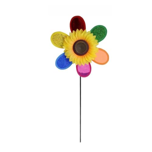 TTTLLNN Bunte Pailletten-Windmühlen-Spinner, Dekoration für Zuhause, Garten, Hof von TTTLLNN