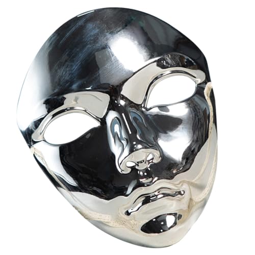 TTTLLNN Metallic-Farbe, Halloween-Party, Vollgesichtsmaskerade für Damen und Herren, Maskerade, Halloween, Cosplay von TTTLLNN