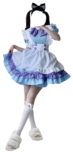 TTYAO REII Hausmädchen-Outfit für Damen, Kawaii-Kostüm, Cosplay-Kostüm, Lolita-Schürze, Kostümparty von TTYAO REII