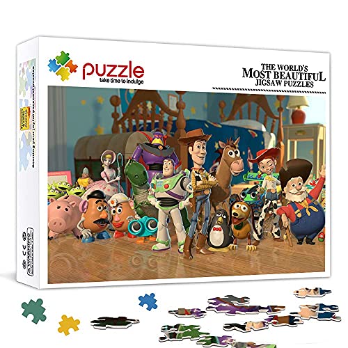 Puzzles für Erwachsene 1000 Stück Toy Story Filmplakat Puzzle Lernspiel für Erwachsene Kinder Stressabbau 38X26cm von TTbaoz