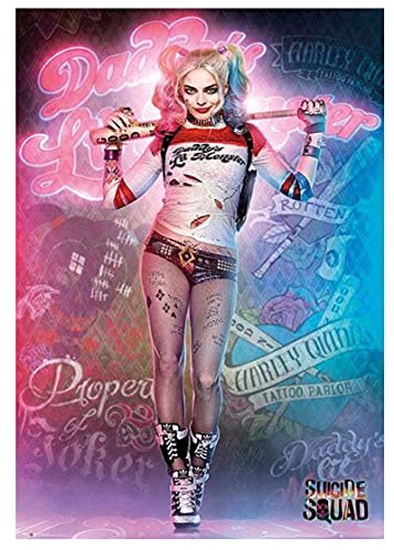 TTbaoz Jigs 1000 Stück Suici Squad Harley Quinn Puzzles Lernspielzeug Für Erwachsene Geburtstagsgeschenk38*26cm von TTbaoz