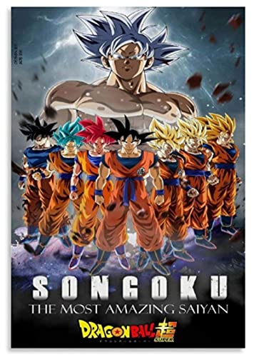 TTbaoz Jigs Puzzle 1000 Teile Ani Dragon Ball Z Goku Poster Holz Kinderspielzeug Kompression38 * 26cm von TTbaoz