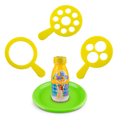 TUBAN Seifenblasen Set Big Tuban – Seifenblasen – Seifenblasen Flüssigkeit 250 ml + Teller + 3 Verschiedene Ringe – Spielzeug für Kinder – Outdoor Seifenblasen Set von TUBAN