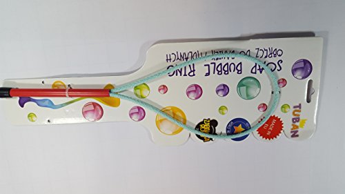 TUBAN Seifenblasenring – Große Seifenblasen – Seifenblasentunnel – 50 cm Umfang – Spielzeug für Kinder – Set für drinnen und draußen – Zufällige Farben von TUBAN