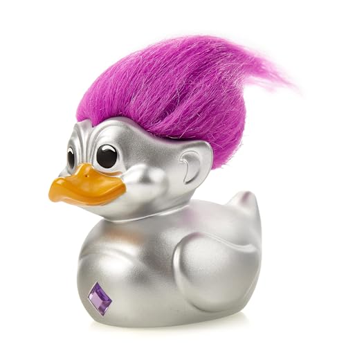 TUBBZ NS4205 Silberfarben Erstausgabe Silber Sammler-Vinyl-Gummiente Figur-Offizielle Good Luck Trolls Merchandise-Kinderfernsehen, Filme & Videospiele von TUBBZ