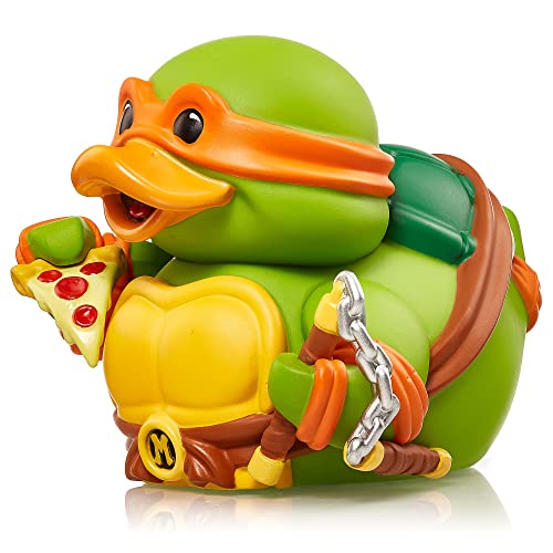 TUBBZ NS4736 Box-Ausgabe Michelangelo Sammler-Vinyl-Gummiente Figur-Offizielles Teenage Mutant Ninja Turtles Merchandise von TUBBZ