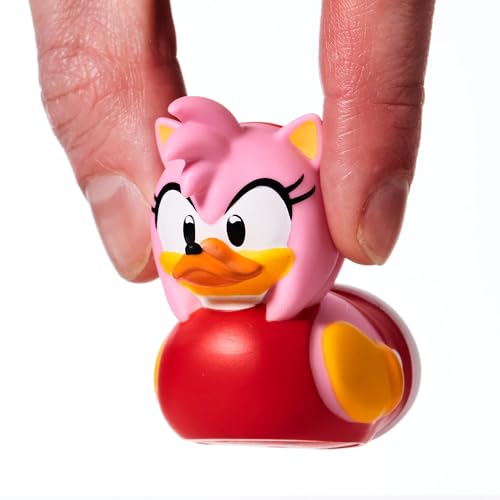 TUBBZ NS4768 Mini Amy Rose Sammelfigur aus Vinyl-Gummi-Ente-Offizielles Sonic The Hedgehog Merchandise, Einheitsgröße von TUBBZ