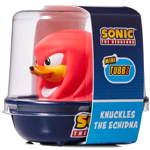 TUBBZ Mini Knuckles Sammelfigur aus Vinyl-Gummi-Ente - Offizielles Sonic The Hedgehog Merchandise - Kinderfernsehen, Filme & Videospiele von TUBBZ