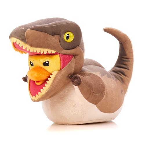 TUBBZ Velociraptor Sammler-Gummiente Plüsch - Offizielles Jurassic Park-Merchandise - Retro Filme Weiches Spielzeug von TUBBZ