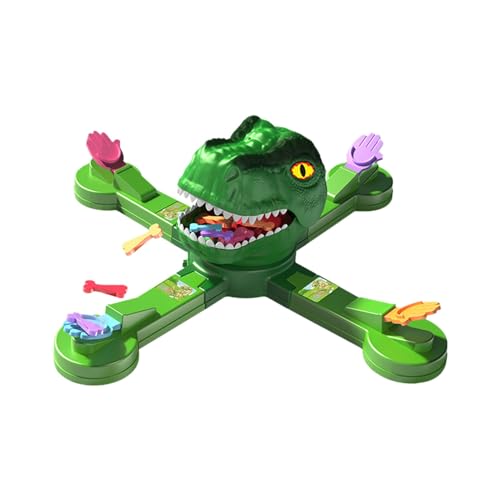 TUDUZ Dinosaurier-Freizeitspiel für Kinder, interaktives Mehrpersonenspiel, Leere Dinosaurierprojektion, Fütterungsknochenspiel, pädagogisches Spielzeug Neugeborene Spieluhr (Green, One Size) von TUDUZ