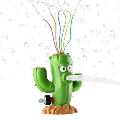 Cartoon-Gartensprinkler, Verstellbarer drehbarer Sprinklerkopf, stabile Basis, lustiges Spritzspielzeug für Outdoor-Aktivitäten, Schwimmbäder, Strände, Gärten von TUJOBA