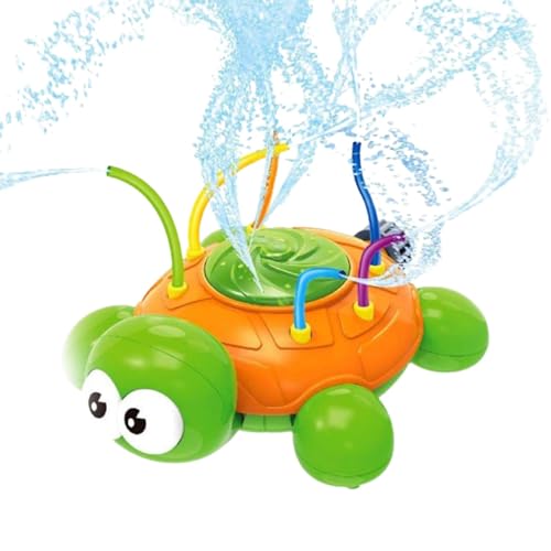 Schildkröten-Sprinkler, Kinder-Sprinkler für draußen | Niedliches Schildkröten-Kannibalenblumen-Sprinkler-Spielzeug für Kinder | Wasseraktivitäten für Kinder im Hinterhof, Sommerspielzeug, Planschspaß von TUJOBA