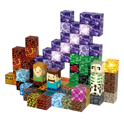 Magnetische Bausteine Sword Edition 100 Stück 2.5cm Magnetblöcke Leuchtende Magnetbausteine mit Zauberportal, Magnetic Cubes Magnetwürfel Magnetspielzeug für Kinder Jungen Mädchen ab 3 4 5 6 7 8 Jahre Magnetische Bausteine Sword Edition 100 Stück 2.5cm Magnetblöcke Leuchtende Magnetbausteine mit Zauberportal, Magnetic Cubes Magnetwürfel Magnetspielzeug für Kinder Jungen Mädchen ab 3 4 5 6 7 8 Jahre von TUKIIE