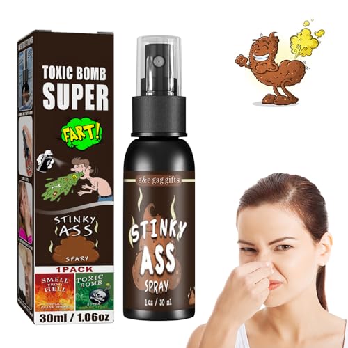 TUKNN Stinkender Furz-Spray,Flüssiger Furz,Furzspray Prank Extrem,Furzspray Prank,Arsch Furz Spray Streich,Furz Streich Spray,Schrecklicher Geruch Spray Langanhaltender Geruch (01) von TUKNN