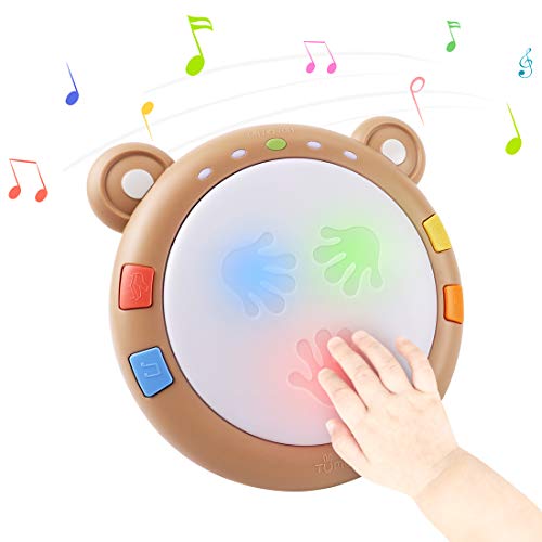 tumama Baby Musical Elektronisches Spielzeug,Baby Musik Trommel Musikinstrumente Sensorisches Spielzeugmit Licht und Sound,Musikspielzeug Geschenk für Kleinkinder,Jungen,Mädchen 18M+ von TUMAMA KIDS