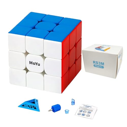 MOYU RS3M Maglev Version Speed Cube 3x3 Zauberwürfel Stickerless, 3D Magic Puzzle Spiele für Kinder und Erwachsene, Geeignet für Tägliche Spiel, Wettkampftraining und Geburtstagsgeschenk (MF8900) von TUNJILOOL