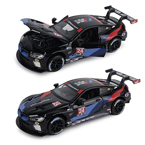 Turbo Challenge - BMW M8 GTE 2020 Daytona - Druckguss - 029074-1/32 - Reibungsauto - Schwarz - Metall - Kinderspielzeug - Geschenk - Miniatur - Ab 4 Jahren von TURBO CHALLENGE