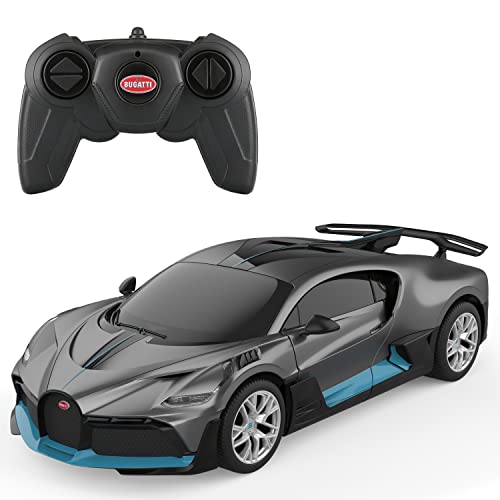 Turbo Herausforderung - Bugatti Divo - RC Prestige - 095602 - Ferngesteuertes Auto - Grau - 1/24 - - Kunststoff - Kinderspielzeug - Geschenke - Geburtstag - Offizielle Lizenz - Ab 6 Jahren von TURBO CHALLENGE