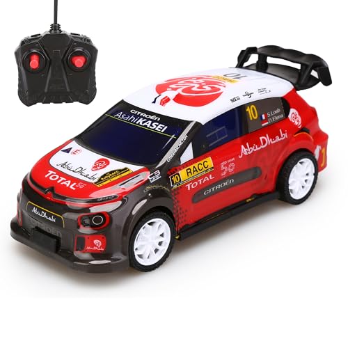 TURBO CHALLENGE - Citroën C3 WRC - Offizielle Lizenz - 099601 - Ferngesteuertes Auto - Rot - 1/24 - Kunststoff - Kinderspielzeug - Geschenke - Geburtstag - Ab 5 Jahren von TURBO CHALLENGE