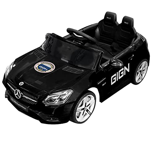 TURBO CHALLENGE - Mercedes SLC GIGN - Elektrischer Träger - 119219 - Schwarz - Max. 30 kg - Kunststoff - Wiederaufladbare Batterien und Batterien Nicht enthalten - Von 3 bis 6 Jahren von TURBO CHALLENGE