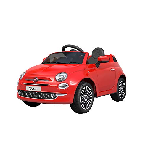 TURBO CHALLENGE - FIAT 500 - Elektroträger - 119093 - Ferngesteuertes Auto - Rosa - Maximal 30 kg - Kunststoff - Wiederaufladbare Batterien und Batterien Nicht enthalten - Von 3 bis 6 Jahren von TURBO CHALLENGE