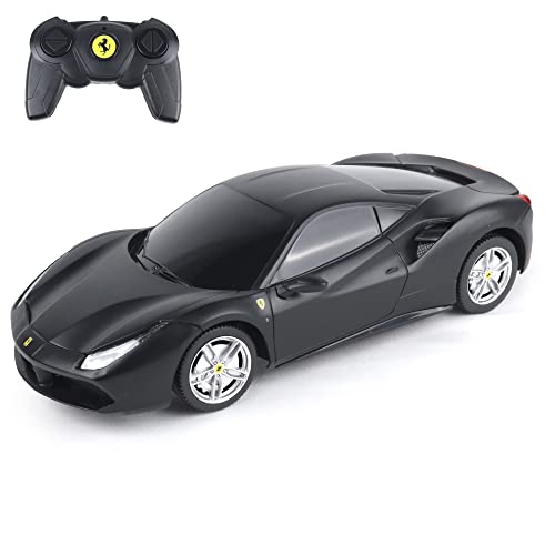 TURBO CHALLENGE - Ferrari 488 GTB - RC Prestige - 095607 - Ferngesteuertes Auto - Schwarz - 1/24 - Batterien Nicht enthalten - Kunststoff - Kinderspielzeug - Geschenk - Ab 6 Jahren von TURBO CHALLENGE