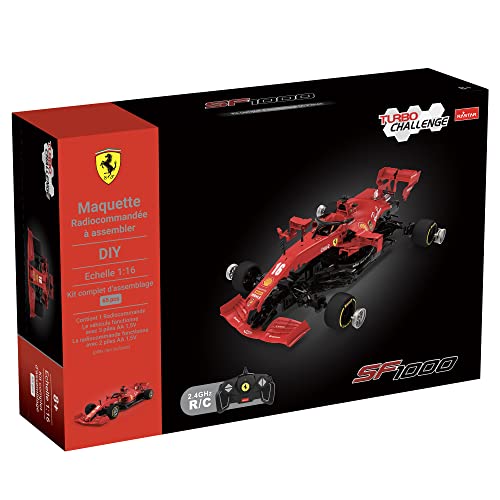 TURBO CHALLENGE - Ferrari SF 1000 - RC Prestige - 095618 - Ferngesteuertes Auto - Rot - 1/16 - Montage-Set - Batterien Nicht enthalten - Kunststoff - Ab 6 Jahren von TURBO CHALLENGE