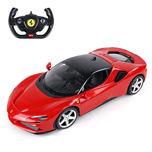 TURBO CHALLENGE - Ferrari SF90 Stradale - RC Prestige - 095615 - Ferngesteuertes Auto - Schwarz - 1/14 - Batterien nicht enthalten - Kunststoff - Ab 6 Jahren von TURBO CHALLENGE