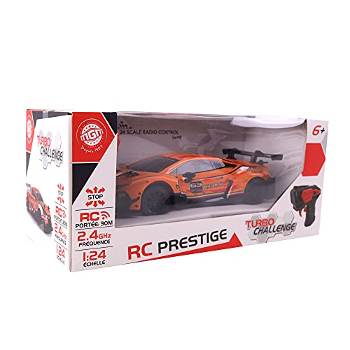 TURBO CHALLENGE - Lamborghini GT3 Racing - RC Prestige - 096624 - Ferngesteuertes Auto - Orange - 1/24 - Batterien Nicht enthalten - Kunststoff - Ab 6 Jahren von TURBO CHALLENGE