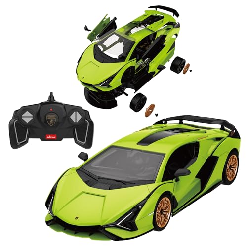 TURBO CHALLENGE - Lamborghini Sian - RC Prestige - 095622 - Ferngesteuertes Auto - Grün - 1/18 - Bausatz - Batterien Nicht enthalten - Kunststoff - Ab 6 Jahren von TURBO CHALLENGE