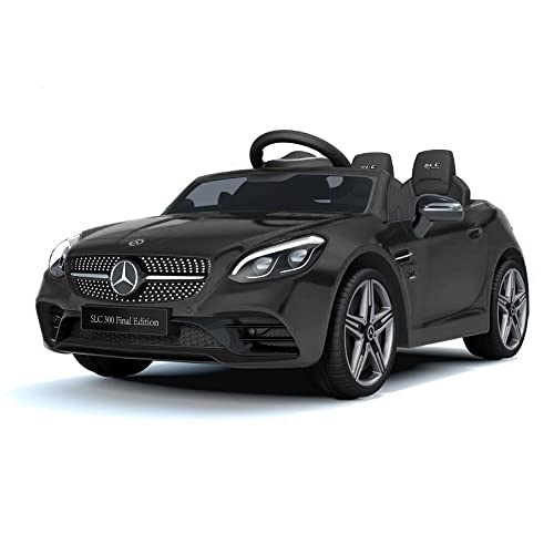 TURBO CHALLENGE - Mercedes SLC - Elektrischer Träger - 119182 - Ferngesteuertes - Schwarz - Max. 30kg - Kunststoff - Wiederaufladbare Batterien und Batterien Nicht enthalten - Von 3 bis 6 Jahren von TURBO CHALLENGE