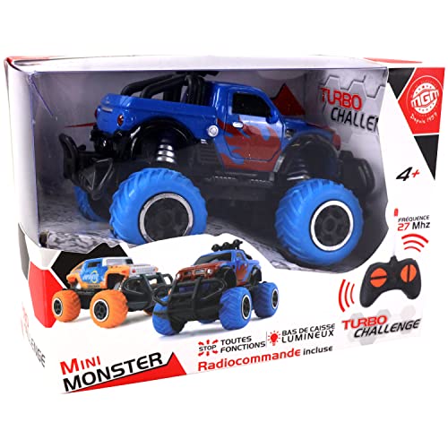 TURBO CHALLENGE - Monster - Mini - 090182 - Ferngesteuertes Auto - Zufälliges Modell - 1/43 - Batterien Nicht enthalten - Kunststoff - Kinderspielzeug - Geschenk - Ab 4 Jahren von TURBO CHALLENGE