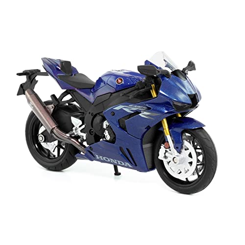 TURBO CHALLENGE - Moto Honda CBR1000RR-R - Druckguss - 029924-1/12 - Freilauf-Fahrzeug - Blau - Metall - Kinderspielzeug - Geschenk - Ab 3 Jahren von TURBO CHALLENGE