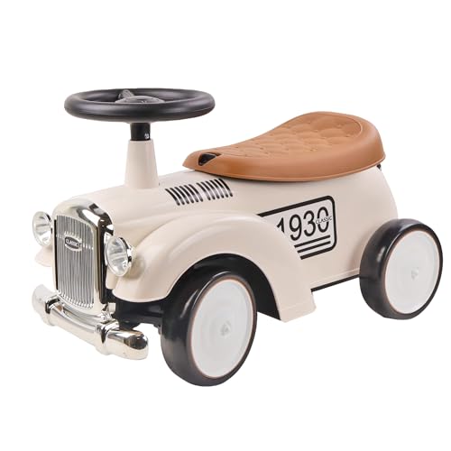 TURBO CHALLENGE - Retro Vintage - Lauflernhilfe - 119183 - Freilauf - Weiß - Max. 25 kg - Kunststoff - Kinderspielzeug - Geschenk - Geburtstag - Dekoration - Zimmer - Ab 12 Monaten von TURBO CHALLENGE