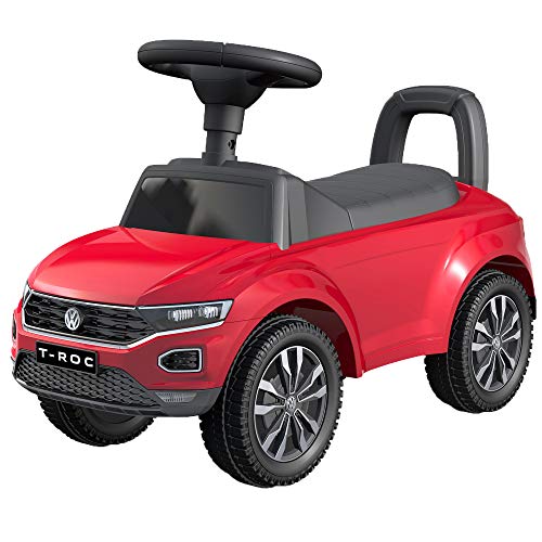 TURBO CHALLENGE - T-ROC Volkswagen - Lauflernhilfe - 119118 - Freilauf - Rot - Max. 25 kg - Kunststoff - Batterien Nicht enthalten - Kinderspielzeug - Geschenk - Ab 12 Monaten von TURBO CHALLENGE