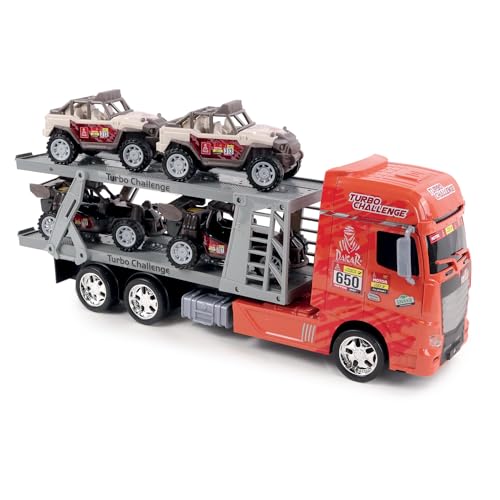 Turbo Challenge - LKW Transportlizenz Dakar - Interventionsfahrzeuge - 097255-1/24 - Reibungsgetriebenes Fahrzeug - Orange - Kunststoff - Ab 4 Jahren Turbo Challenge - LKW Transportlizenz Dakar - Interventionsfahrzeuge - 097255-1/24 - Reibungsgetriebenes Fahrzeug - Orange - Kunststoff - Ab 4 Jahren von TURBO CHALLENGE