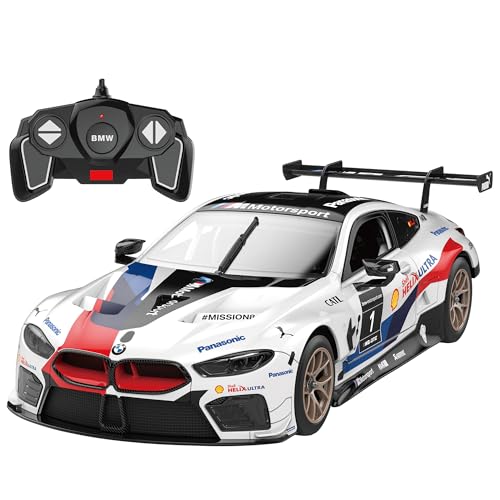 Turbo Herausforderung - BMW M8 GTE - RC Prestige - 095621 - Ferngesteuertes Auto - Weiß - 1/18 - Kunststoff - Kinderspielzeug - Geschenke - Geburtstag - Offizielle Lizenz - Ab 8 Jahren von TURBO CHALLENGE