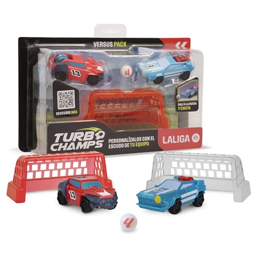 Turbo Champions LaLiga Rot gegen Blau, die Leidenschaft für Fußball verbindet Sich mit der Aufregung von Autos, konkurrieren Sie mit Ihrer Ausrüstung, Spielzeug für Jungen und Mädchen ab 3 Jahren von IMC Toys