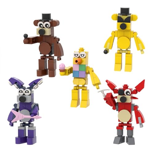 Five Nights at Freddy's Figuren Bausteine ​​Beliebtes Spiel Zeichentrickfiguren Baubares Abnehmbares Puzzle Sammlerstücke Modellfigur Ornamente Kompatibel mit LG(205Pcs) von TURHAN