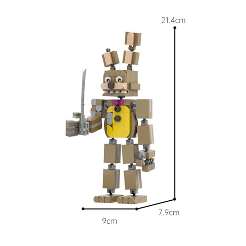 Five Nights at Freddy's Figuren Bausteine ​​Beliebtes Spiel Zeichentrickfiguren Baubares Abnehmbares Puzzle Sammlerstücke Modellfigur Ornamente Kompatibel mit LG(233Pcs) von TURHAN