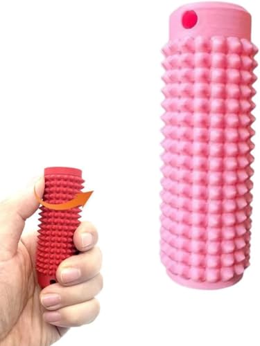 Spiky Grippie Stim-Schlüsselanhänger, beruhigender Schlüsselanhänger, tragbarer Mini-Rollmassage-Schlüsselanhänger, Little Ouchies Fidget, zur Stressreduzierung und Konzentration von TVQJGTYL