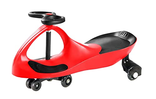 TWISTCAR Kinderfahrzeug, Kinder Twist Auto, Swing Car für Kleinkind, Spielzeugauto, Antrieb durch Lenkbewegung, Baby Scooter, für Kinder ab 1 Jahr, Rutschfahrzeug, Belastbar bis 120 kg, Rot von TWISTCAR