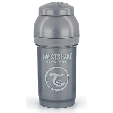 Twistshake Babyflasche Anti-Kolik ab 0 Monate 180 ml, Pearl Grey von TWISTSHAKE