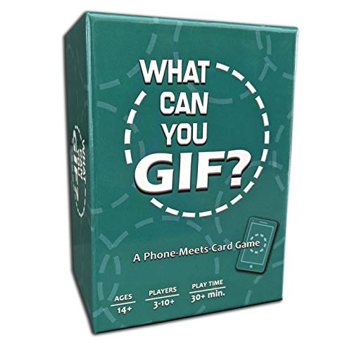TWOPOINTOH GAMES What Can You GIF? Das lustige Kartenspiel für GIF-Liebhaber, Spiele und Geschenk für Erwachsene, Teenager und Tweens – 3–12 Spieler von TWOPOINTOH GAMES