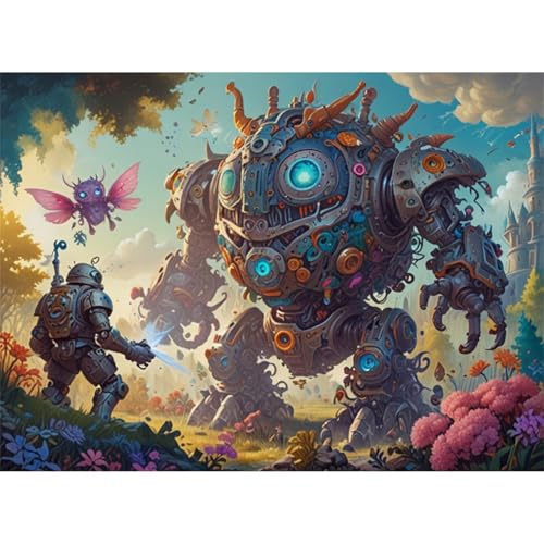 TWYYDP 1000 Teile Puzzle für Erwachsene und Kinder ab 14 Jahren,Roboter Puzzle,Lernspiele Aus Holzpuzzles von TWYYDP