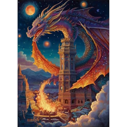 TWYYDP 1500 Teile Puzzle,Drache Auf Dem Haus Puzzle,Holzpuzzles Als Wanddekoration TWYYDP 1500 Teile Puzzle,Drache Auf Dem Haus Puzzle,Holzpuzzles Als Wanddekoration von TWYYDP