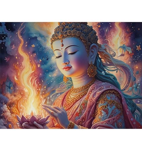 TWYYDP 1500 Teile Puzzle,Lotus-Buddha Puzzle,Holzpuzzles zum Stressabbau von TWYYDP