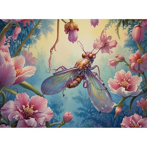 TWYYDP 1500 Teile Puzzle für Erwachsene Blumenbiene Puzzle Exklusive Puzzles von TWYYDP