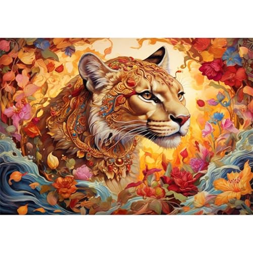 TWYYDP 520 Teile Puzzle Puma-Tier Puzzle Puzzle für Erwachsene und Kinder ab 14 Jahren von TWYYDP